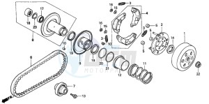 PK50S drawing CLUTCH/DRIVEN FACE