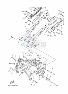 TRACER 900 MTT850 (B5CF) drawing FRAME