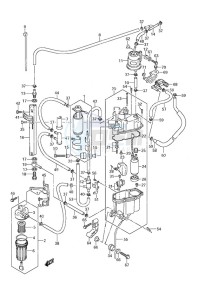 DF 225 drawing Fuel Pump/Fuel Vapor Separator (S/N 110001 & Newer)