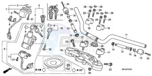 CBF1000SA UK - (E / ABS MKH) drawing HANDLE PIPE/TOP BRIDGE