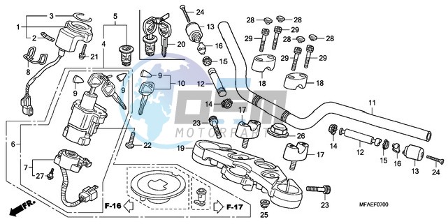 HANDLE PIPE/TOP BRIDGE