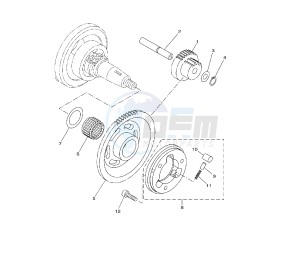 WR X 125 drawing STARTER CLUTCH