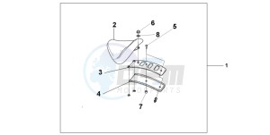 VT750DC SHADOW SPIRIT drawing SINGLE SEAT