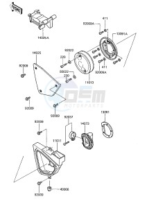 KX 125 C [KX125L] (C1) [KX125L] drawing AIR CLEANER