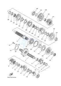 MT07 700 (1WS1 1WS2) drawing TRANSMISSION