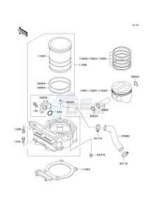 KL 250 D [KLR250] (D15-D19) [KLR250] drawing CYLINDER_PISTON-- S- -