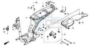 SH50 SCOOPY drawing FRAME BODY