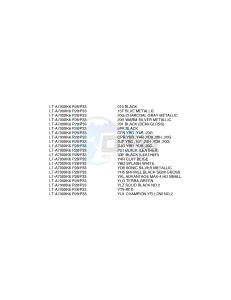 LT-A700X (P28-P33) drawing * COLOR CHART *