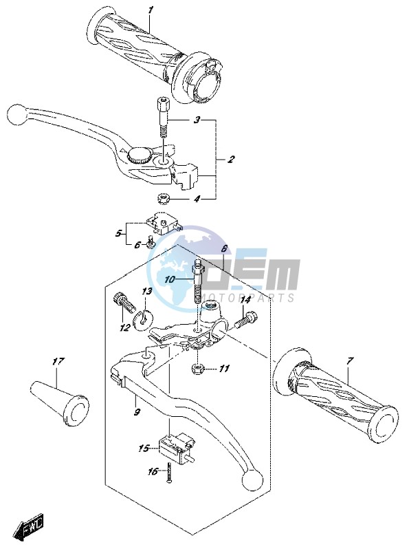 HANDLE LEVER (DL650XAL7 E21)