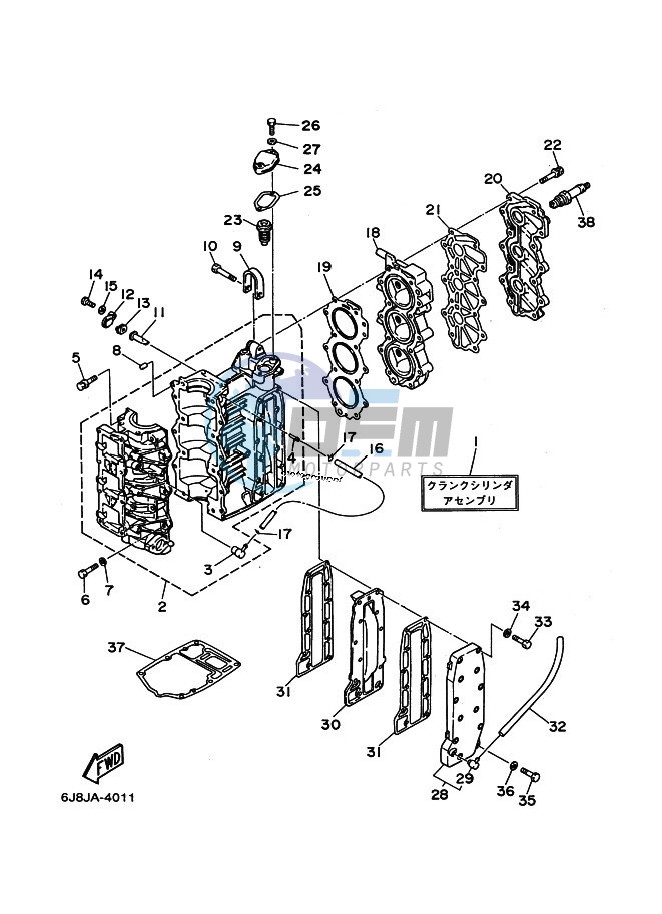 CYLINDER--CRANKCASE