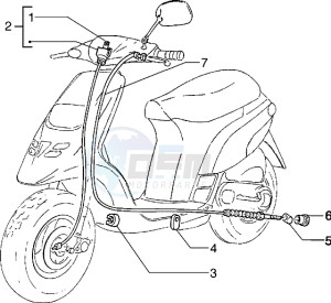 Typhoon 50 X drawing Transmissions-Rear brake-speedometr (kms)