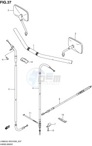 LS650 (E3-E28) SAVAGE drawing HANDLEBAR