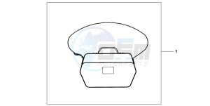 FJS600A 400 SILVER WING drawing TOPO BOX INNERBAG