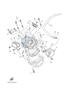 YXR700F YXR7FD RHINO 700 (1RBE 1RBF 1RBG 1RBH) drawing CYLINDER HEAD