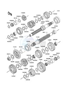 Z1000 ZR1000B9F FR GB XX (EU ME A(FRICA) drawing Transmission