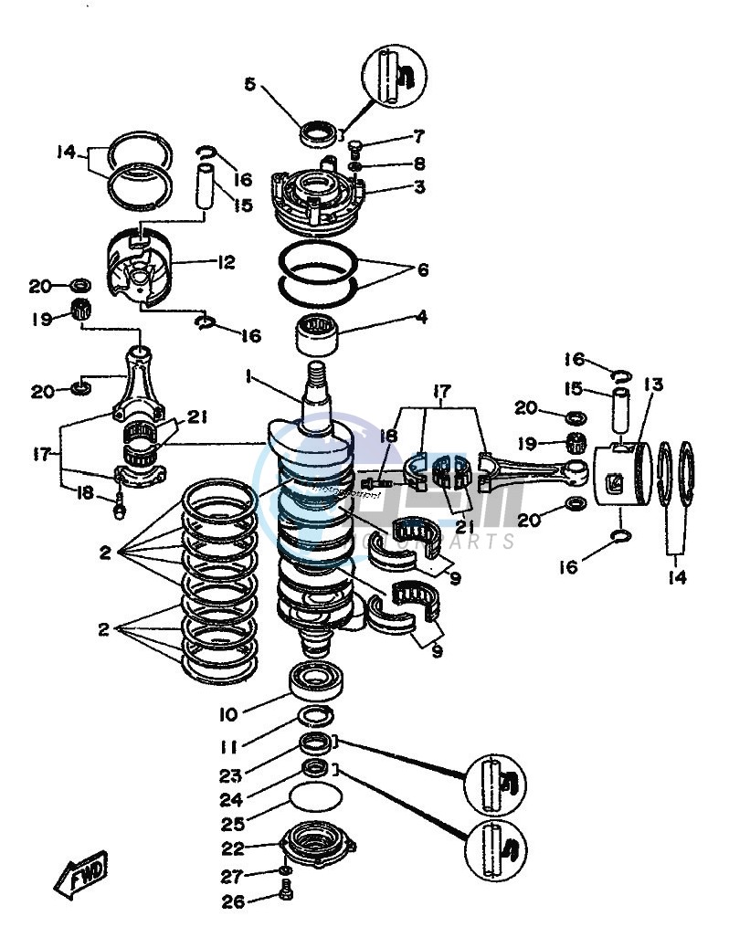 CRANKSHAFT--PISTON