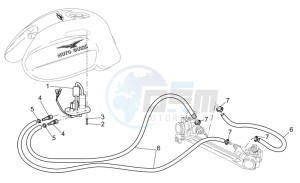 V 11 Cafe Ballabio 1100 drawing Fuel supply