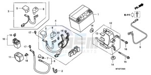 CBF1000AA France - (F / ABS CMF) drawing BATTERY