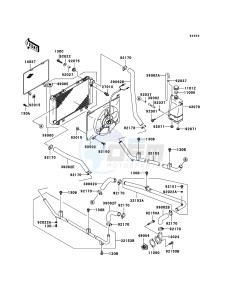 MULE 3010 4x4 KAF620E6F EU drawing Radiator