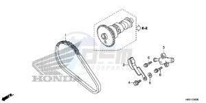 TRX420FE1H Europe Direct - (ED) drawing CAM CHAIN/TENSIONER