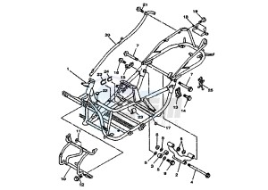 YP MAJESTY DX 250 drawing FRAME