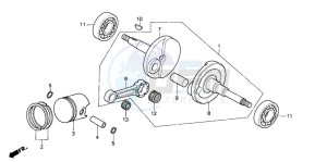 PK50SM drawing CRANKSHAFT/PISTON