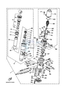 40VE drawing POWER-TILT-ASSEMBLY