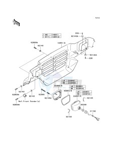 KAF 620 J [MULE 3010 TRANS4X4] (J6J-J8F) J6F drawing HEADLIGHT-- S- -