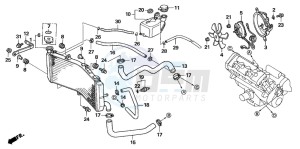 CBR600F drawing RADIATOR