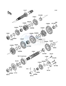 KFX450R KSF450BCS EU drawing Transmission