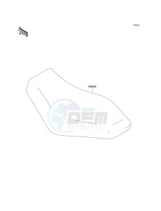 KVF 750 A [BRUTE FORCE 750 4X4] (A1) A1 drawing SEAT