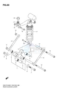 GSX-R1000 (E3-E28) drawing REAR CUSHION LEVER