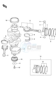 DF 250AP drawing Crankshaft