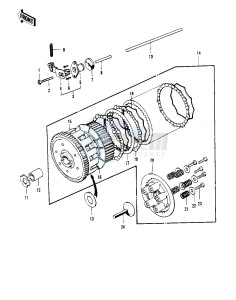 S3 A [MACH II] (A) 400 [MACH II] drawing CLUTCH -- 74-75 S3_S3-A- -