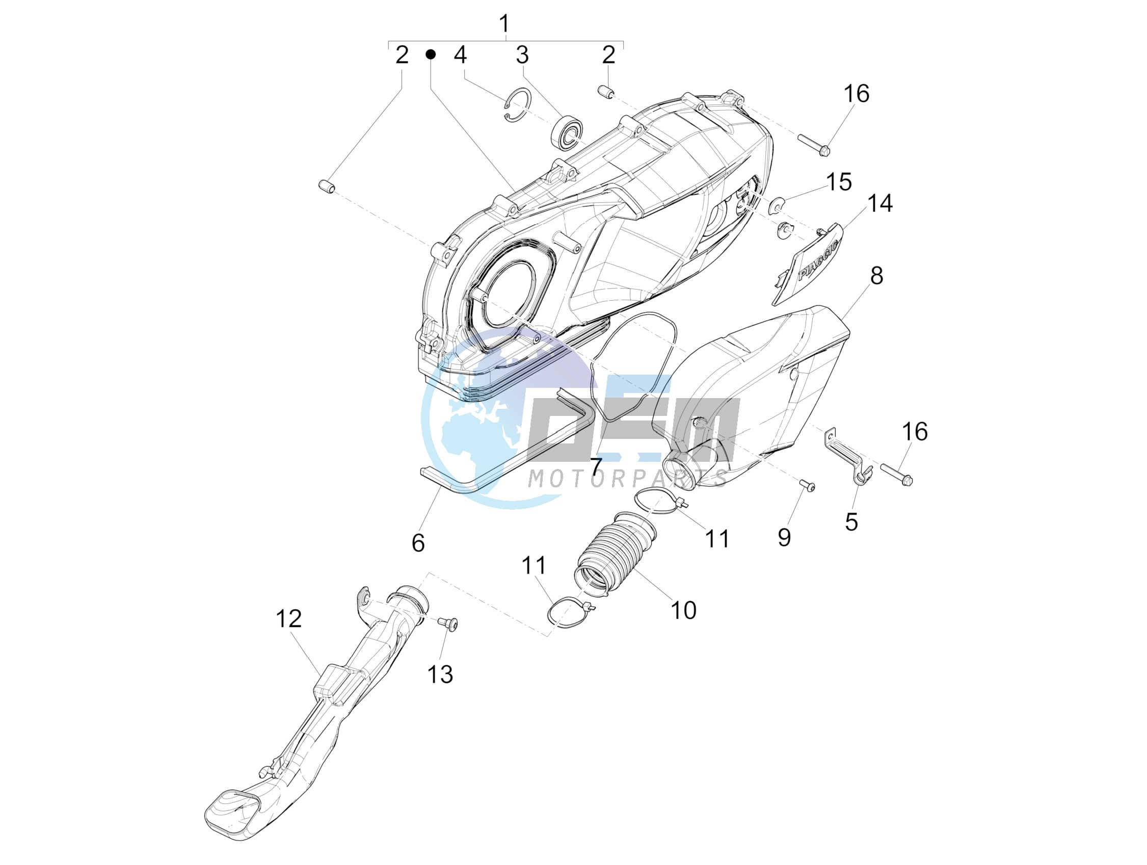 Crankcase cover - Crankcase cooling