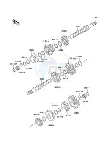 KLF 300 C [BAYOU 300 4X4] (C15-C17 C17 CAN ONLY) [BAYOU 300 4X4] drawing TRANSMISSION