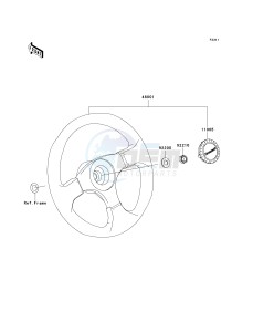 KRF 750 D [TERYX 750 4X4] (D8F) D8F drawing STEERING WHEEL