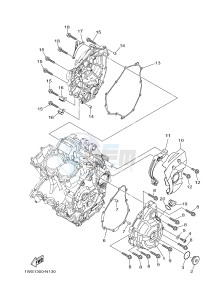 MT07 700 (1WS5) drawing CRANKCASE COVER 1