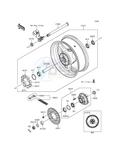 NINJA ZX-10R ZX1000JFFA FR XX (EU ME A(FRICA) drawing Rear Hub