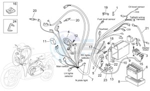 Scarabeo 50 2t (eng. Minarelli) drawing Electrical system