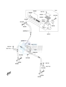 KSF 400 A [KFX400) (A1-A3) [KFX400) drawing FRONT MASTER CYLINDER