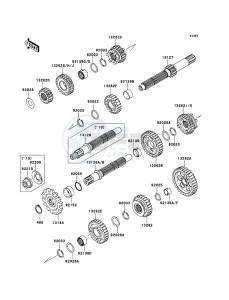 D-TRACKER 125 KLX125DEF XX (EU ME A(FRICA) drawing Transmission