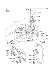 VN1600 MEAN STREAK VN1600B7F GB XX (EU ME A(FRICA) drawing Clutch Master Cylinder