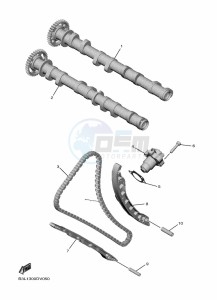 YZF1000D YZF-R1M (B4S6) drawing CAMSHAFT & CHAIN