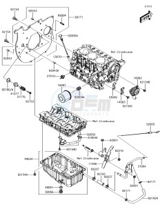 MULE PRO-DX KAF1000EJF EU drawing Oil Pan/Oil Filter