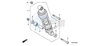 CB600F9 Europe Direct - (ED / 25K) drawing REAR CUSHION