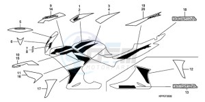 CBR125RW9 Germany - (G) drawing MARK/STRIPE (CBR125RW7/RW9/RWA)