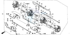 CBF600S drawing CARBURETOR (ASSY.)