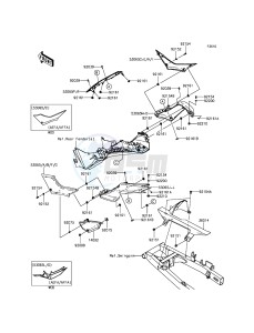 NINJA_300 EX300AFF XX (EU ME A(FRICA) drawing Side Covers/Chain Cover