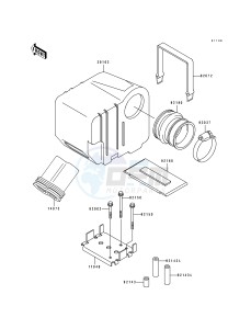 JS 750 A [750 SX] (A1-A4) [750 SX] drawing INTAKE SILENCER